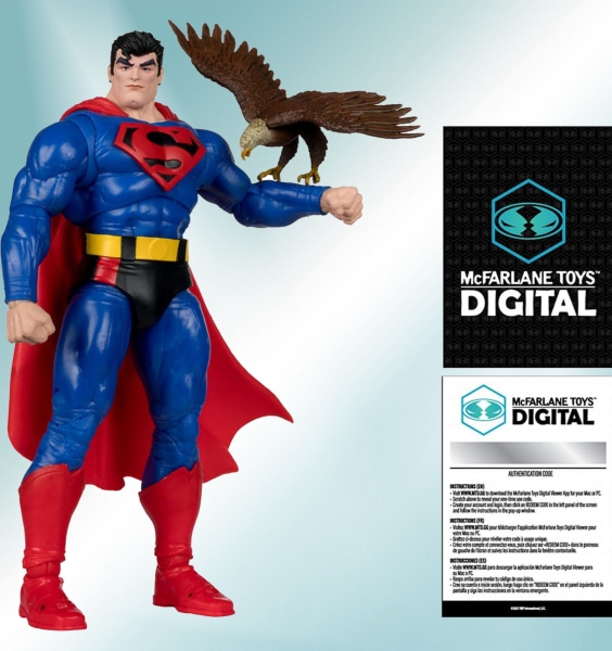 DC Digital Actionfigure "Superman" (Our worlds at war) von McFarlane